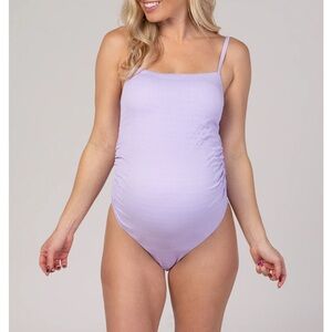 Lilac Maternity Swimsuit